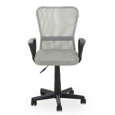 Interiors By Premier Stratford Light Grey Office Chair | DIY At B&Q