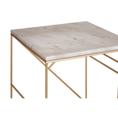 Interiors By Premier Stunning Design Set Of 2 Square Side Tables, Elegant Side Tables For Livingroom, Functional Bedside Table
