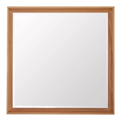 Interiors By Premier Stylish Design Square Wall Mirror, Mid Century Hallway Mirror For Livingroom, Elegant Modern Mirror