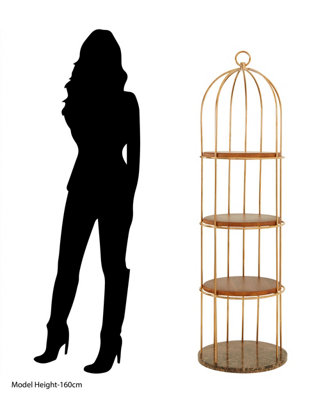 Interiors by Premier Stylish Large Cage Design Bookshelf, Durable Bird ... - Novel Tess Idea Extra Large Multi Level Cage