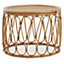 Interiors by Premier Sustainable Natural Rattan Table, Decorative Frame Garden Furniture, Elegant Open Weave Garden Table