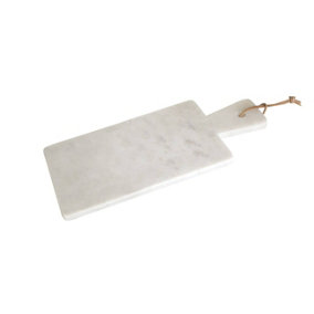 Interiors by Premier Tapered Handle Marble Serving Board