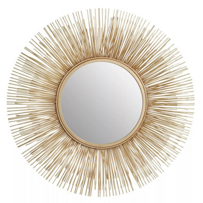 Interiors by Premier Templar Gold Finish Wall Mirror