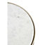 Interiors by Premier Templar Nickel / Marble Side Tables