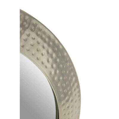 Interiors by Premier Templar Pewter Finish Wall Mirror