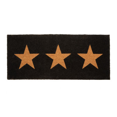 Interiors by Premier Three Natural Stars Extra Large Doormat