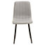 Interiors by Premier Tiana Set of 4 Light Grey Dining Chairs