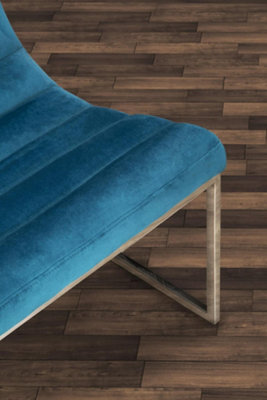 Interiors by Premier Velvet Cocktail Chair, Easy to Adjust Comfy Chair, Effortless Cleaning Ocassional Accent Chair