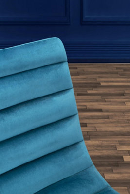 Interiors by Premier Velvet Cocktail Chair, Easy to Adjust Comfy Chair, Effortless Cleaning Ocassional Accent Chair