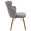 Interiors by Premier Veneto Grey Velvet Chair