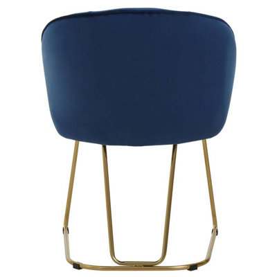 Interiors by Premier Veneto Midnight Velvet Dinner Chair