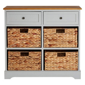 Interiors by Premier Vermont Two Drawers Four Baskets Cabinet