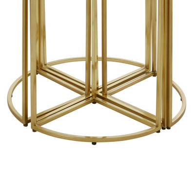 Interiors by Premier Versatile Design Nesting Tables, Elegant Round Top Nesting Tables, Sturdy And Durable Modern Nesting Table