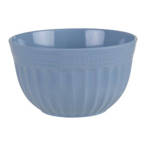 Interiors by Premier Versatile Extra Large Blue Mixing Bowl, Durable Mixing Bowl, Spacious Lightweight Rounded Serving Salad Bowl