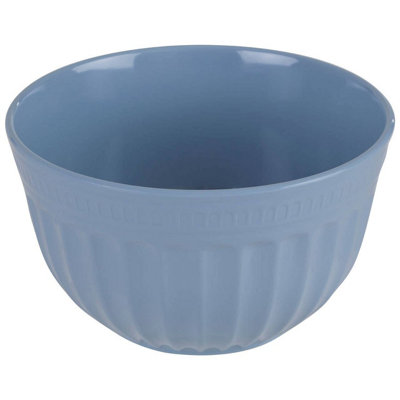 Interiors by Premier Versatile Extra Large Blue Mixing Bowl, Durable Mixing Bowl, Spacious Lightweight Rounded Serving Salad Bowl