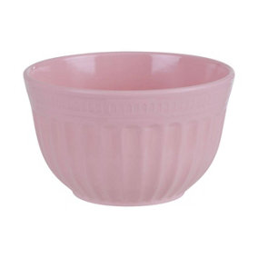 Interiors by Premier Versatile Medium Pink Mixing Bowl, Durable Mixing Bowl, Spacious Lightweight Rounded Serving Salad Bowl