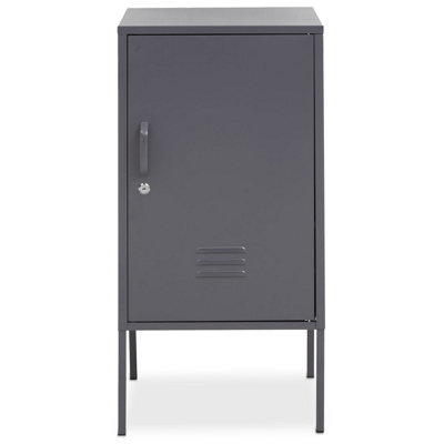 Interiors by Premier Versatile One Door Grey Locker, Secured Storage ...
