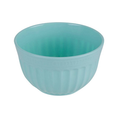 Interiors by Premier Versatile Small Green Mixing Bowl, Durable Mixing Bowl, Spacious Lightweight Rounded Serving Salad Bowl