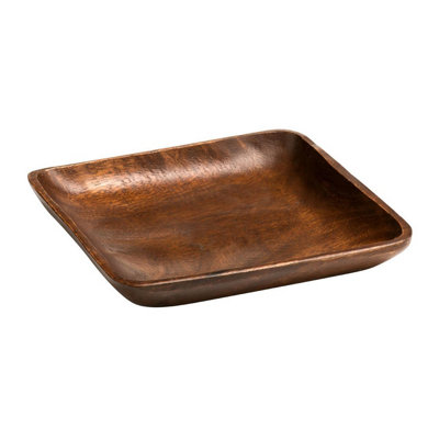 Interiors by Premier Versatile Square Serving Dish, Elegant Design Serving Dish, Natural Large Serving Dish For Breakfast