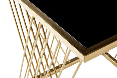 Interiors by Premier Verstile Set Of 3 Nesting Tables, Contemporary Design Side Tables, Elegant And Functional Square Tables