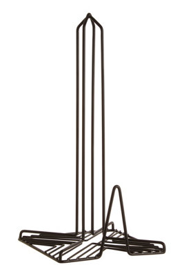 Interiors by Premier Vertex Black Powder Coat Kitchen Roll Holder