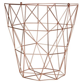 Interiors by Premier Vertex Copper Finish Storage Basket