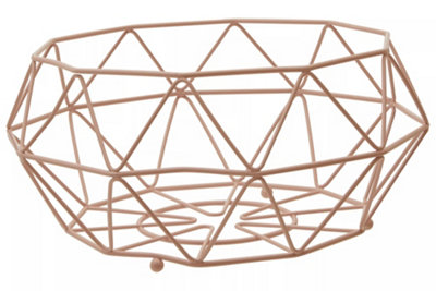 Interiors by Premier Vertex Pink Fruit Basket with Ball Feet