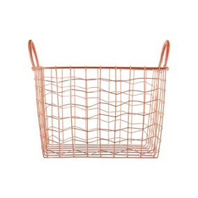 Interiors by Premier Vertex Wavy Grid Rectangular Wire Basket