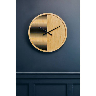 Interiors by Premier Vitus Large Wooden Wall Clock