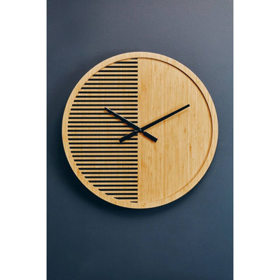 Interiors by Premier Vitus Large Wooden Wall Clock