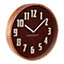 Interiors by Premier Vitus Red Grain Small Wall Clock