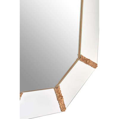 Interiors by Premier Wall Mirror with Gold Resin Frame