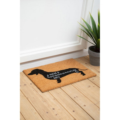 Interiors by Premier What a Long Day Sausage Dog Doormat