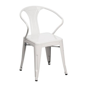 Interiors by Premier White Cubic Chair