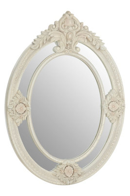 Interiors by Premier White Finish Wall Mirror
