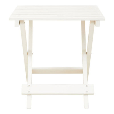 Interiors by Premier White Folding Table Small Folding Table, Easy to Clean Wooden Folding Table, Space-saver Fold-out Table