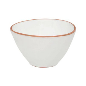 Interiors by Premier White Glazed Terracotta Calisto Cereal Bowl