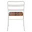Interiors by Premier White Metal Chair, Metal Outdoor Chair, Effortless Cleaning Metal Chair