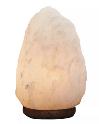 Interiors by Premier White Natural Salt Lamp, Reduce Stress, Decor Salt Lamp, Hassle-free Care Natural Lamp