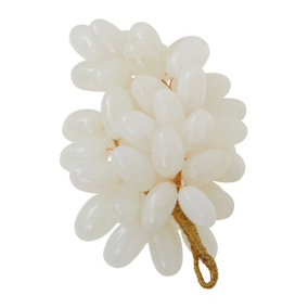 Interiors by Premier White Onyx Decorative Grapes,Easy Maintenance Grape Decor,Versatile & Elegant White Grapes