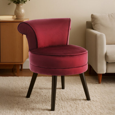 Interiors by Premier Wine Velvet Chair, Enchanting Sleep Swivel Chair ...