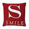 Interiors by Premier Words 'Smile' Red Cushion