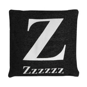 Interiors by Premier Words 'Zzzzzz' Black Cushion