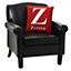 Interiors by Premier Words 'Zzzzzz' Red Cushion