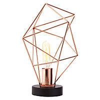 Interiors by Premier Wyra Copper Finish Table Lamp