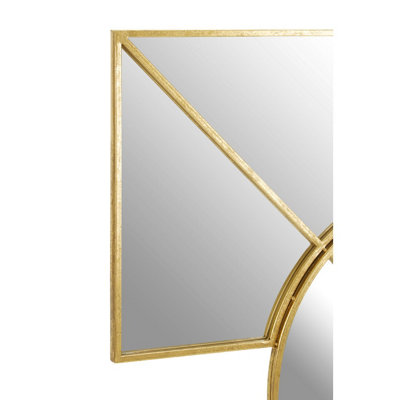 Interiors by Premier Yaxi Mirror Faux Gold Foil