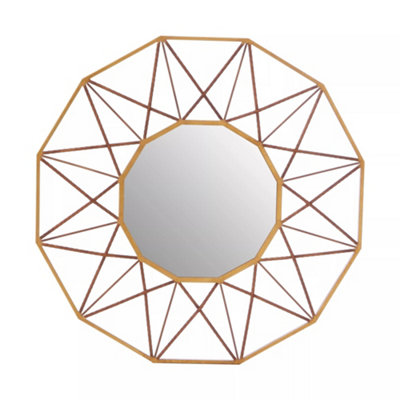 Interiors by Premier Zariah Geo Wall Mirror