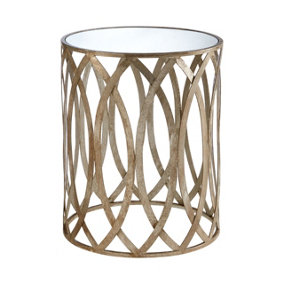 Interiors by Premier Zariah Leaf Design Side Table