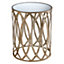 Interiors by Premier Zariah Leaf Design Side Table