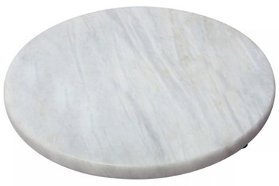 Interiors by Premier Ziarat Sunny Round Chopping Board, Non-Slip Marble Chopping Board, Easy to Clean Small Chopping Board